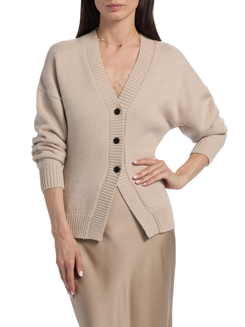 Women's Philippa Wool-Blend Cardigan - Taupe 3