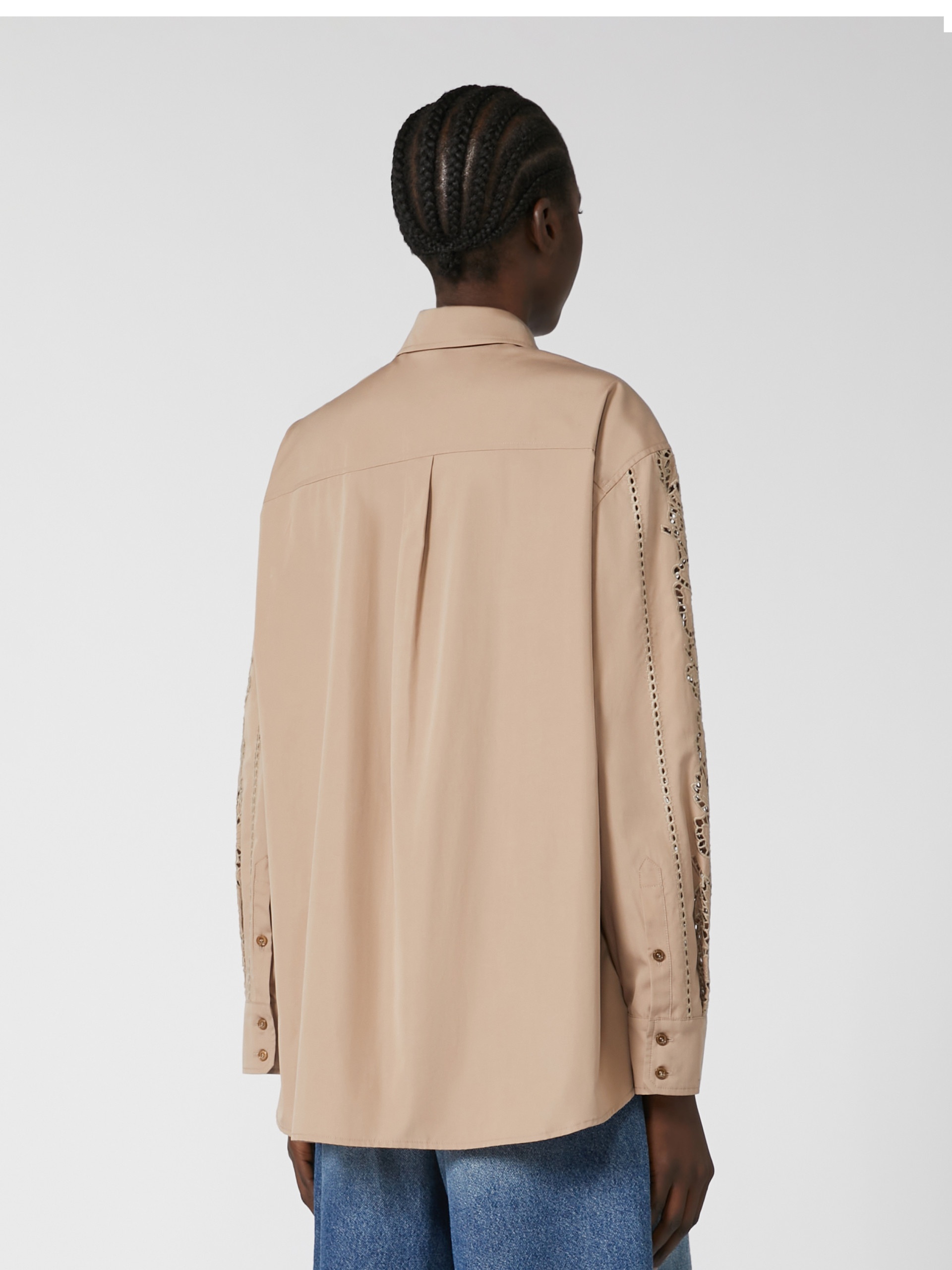 ELMI Relaxed-fit embroidered poplin shirt - 4