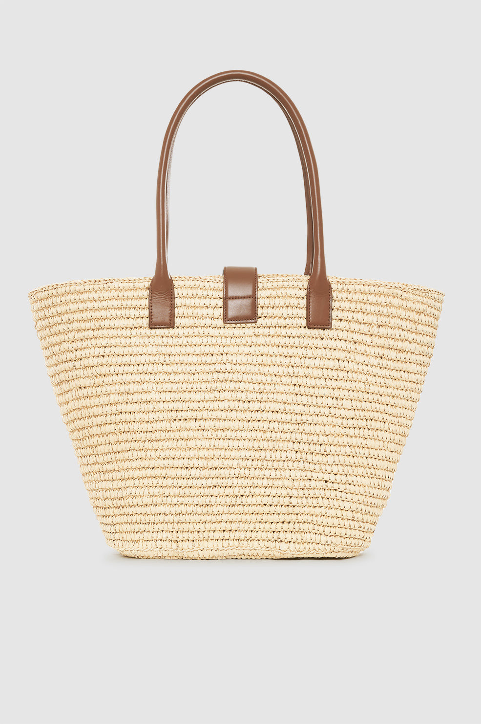 Lou Tote Monogram - Natural With Cognac - 2