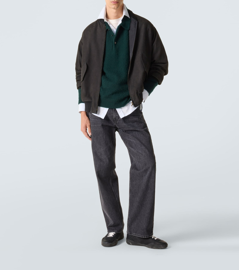 A.PRESSE Suede blouson jacket outlook