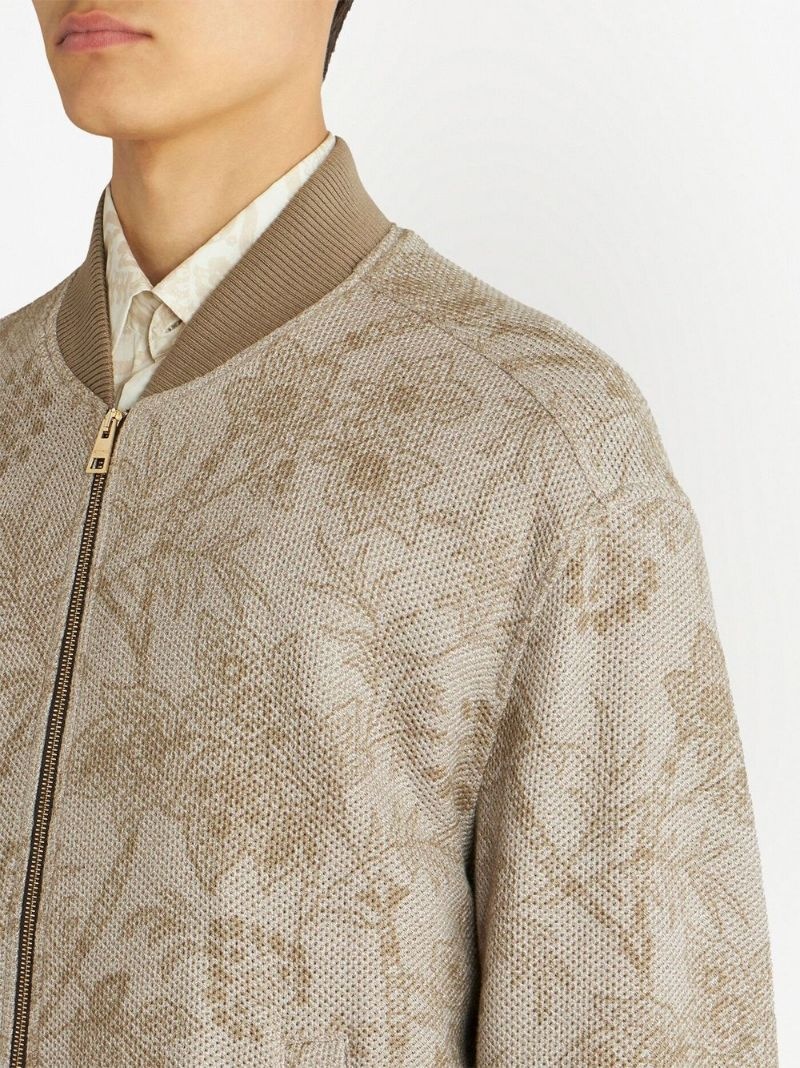 all-over paisley-print bomber jacket - 4