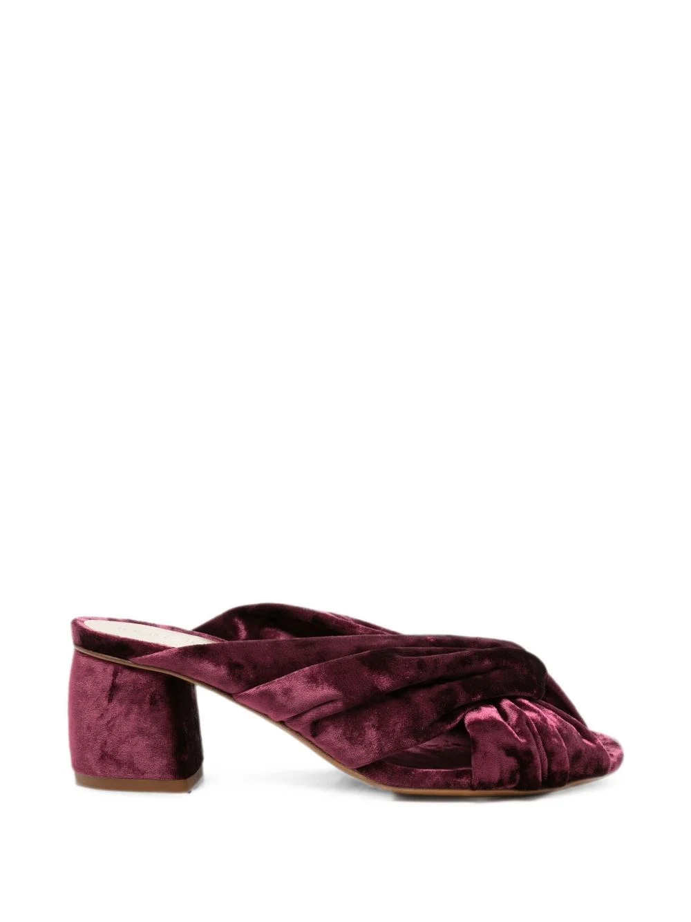 Velvet heel sandals - 1
