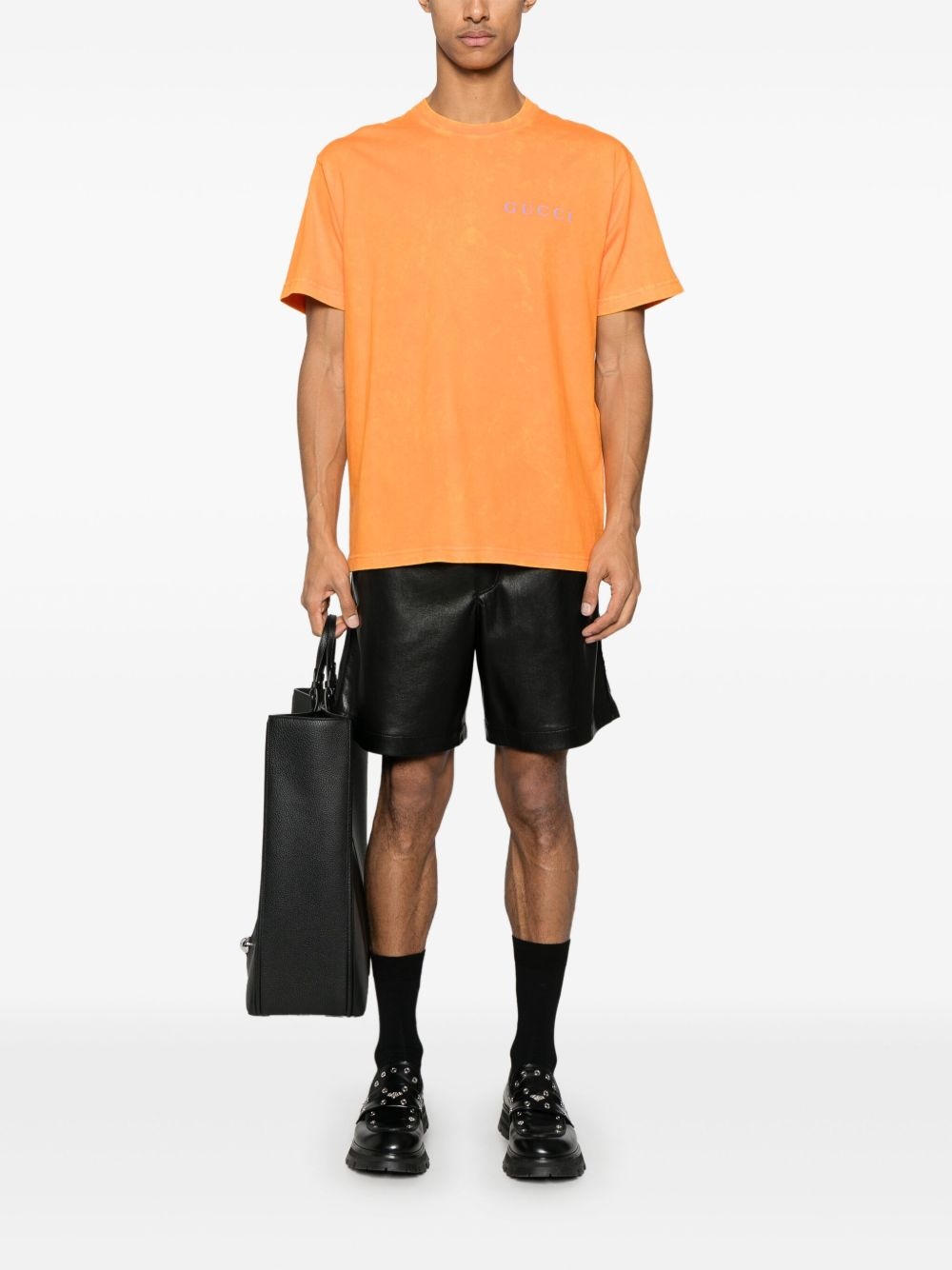 printed cotton T-shirt - 2