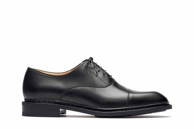 Montaigne Black Silk - Leather And Rubber Sole 1