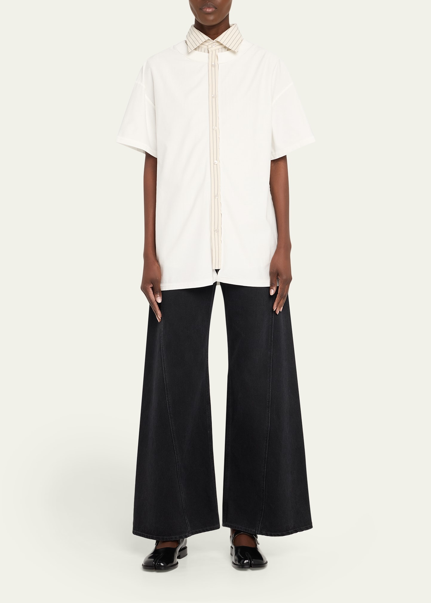 Collared Short-Sleeve T-Shirt - 2