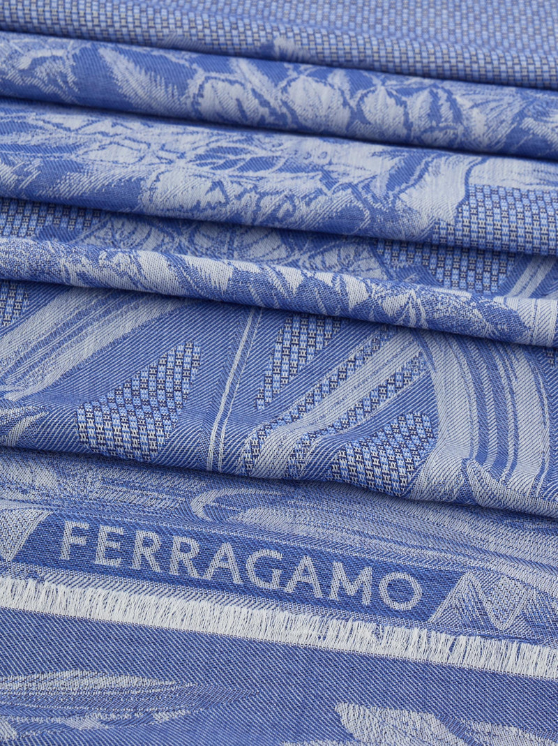 FERRAGAMO Silk and cashmere stole outlook
