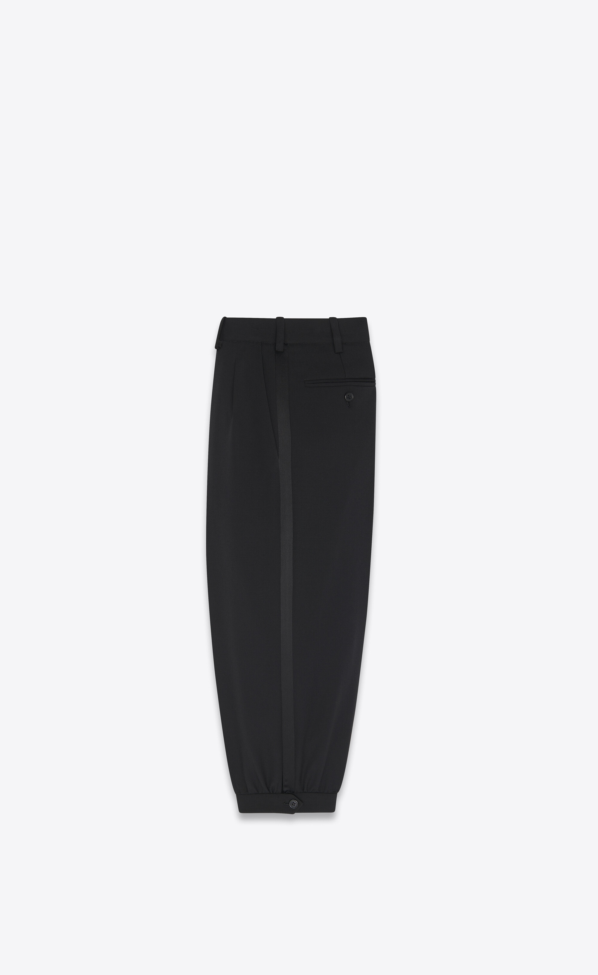 tuxedo bermuda shorts in grain de poudre - 3