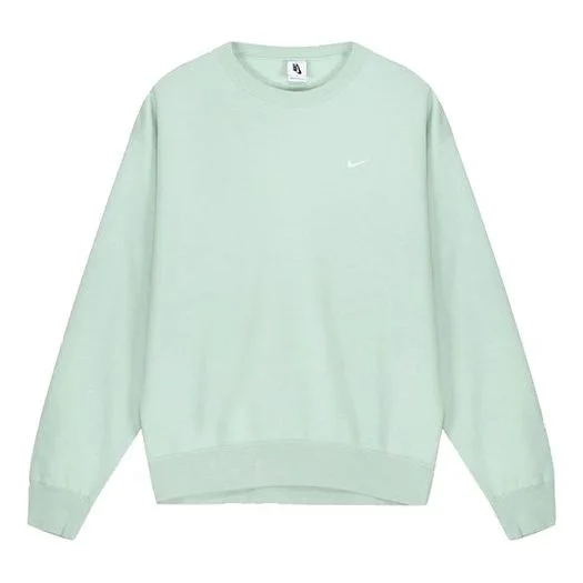 Nike Solid Color Round Neck Long Sleeves Pullover Green Light green CZ5353-321 - 1