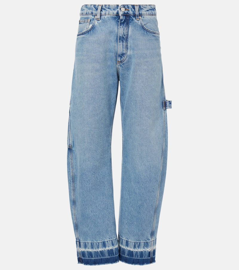 Mid-rise wide-leg jeans - 1