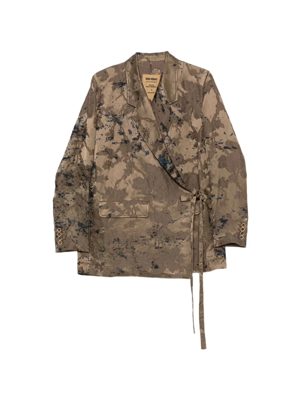 Khloe floral-print wrap jacket - 1