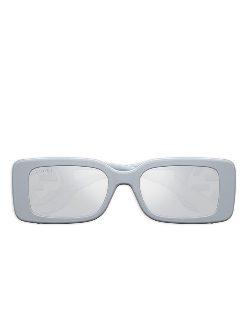 GG-logo rectangle-frame sunglasses 1