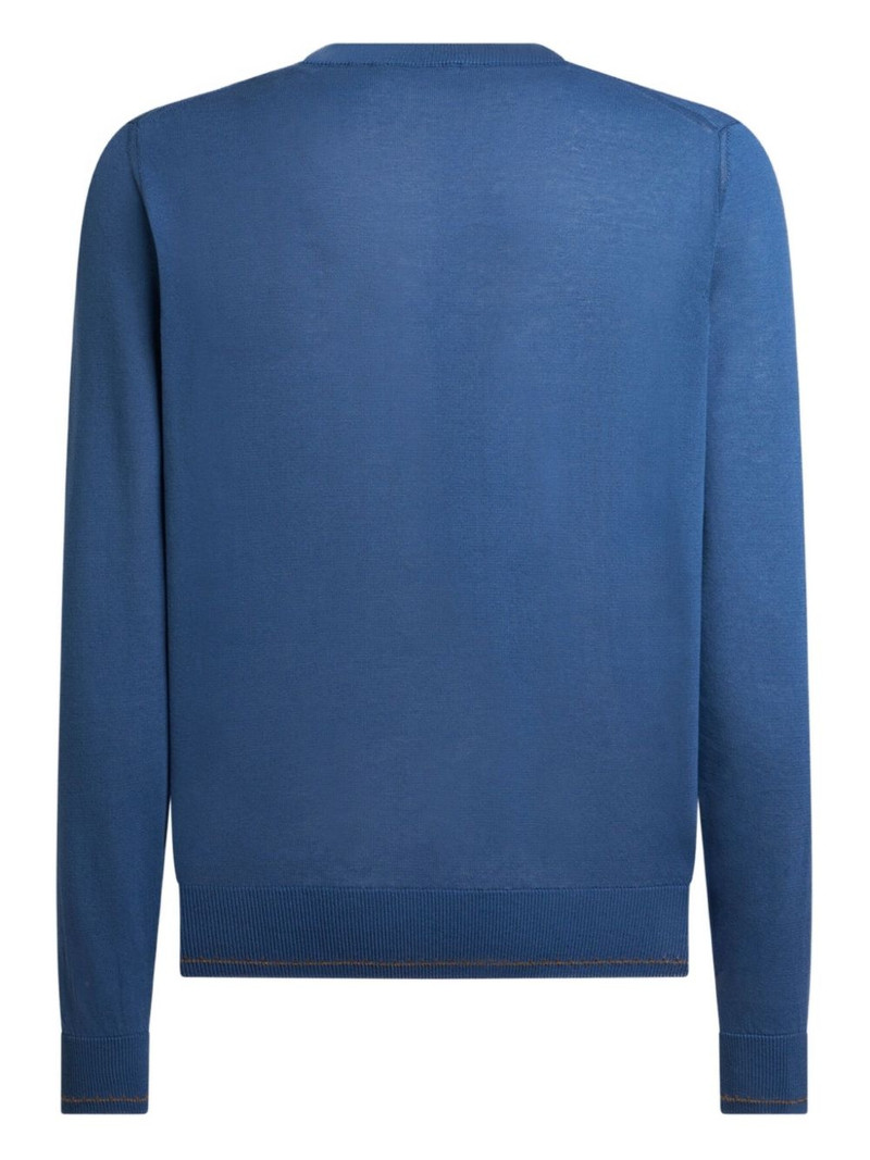 Etro crew-neck knitted jumper outlook