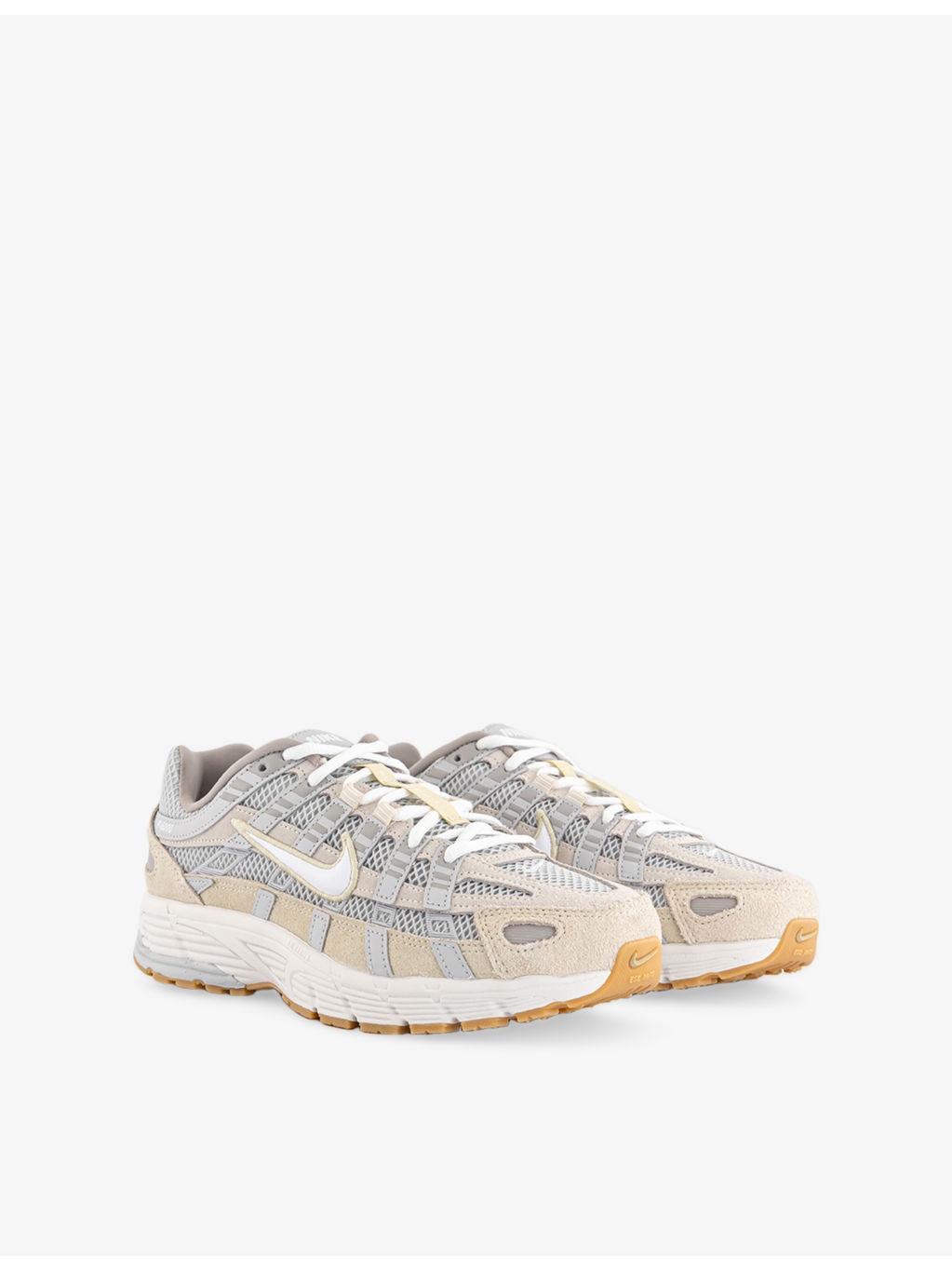 P-6000 Leather And Mesh Low-Top Trainers - 3