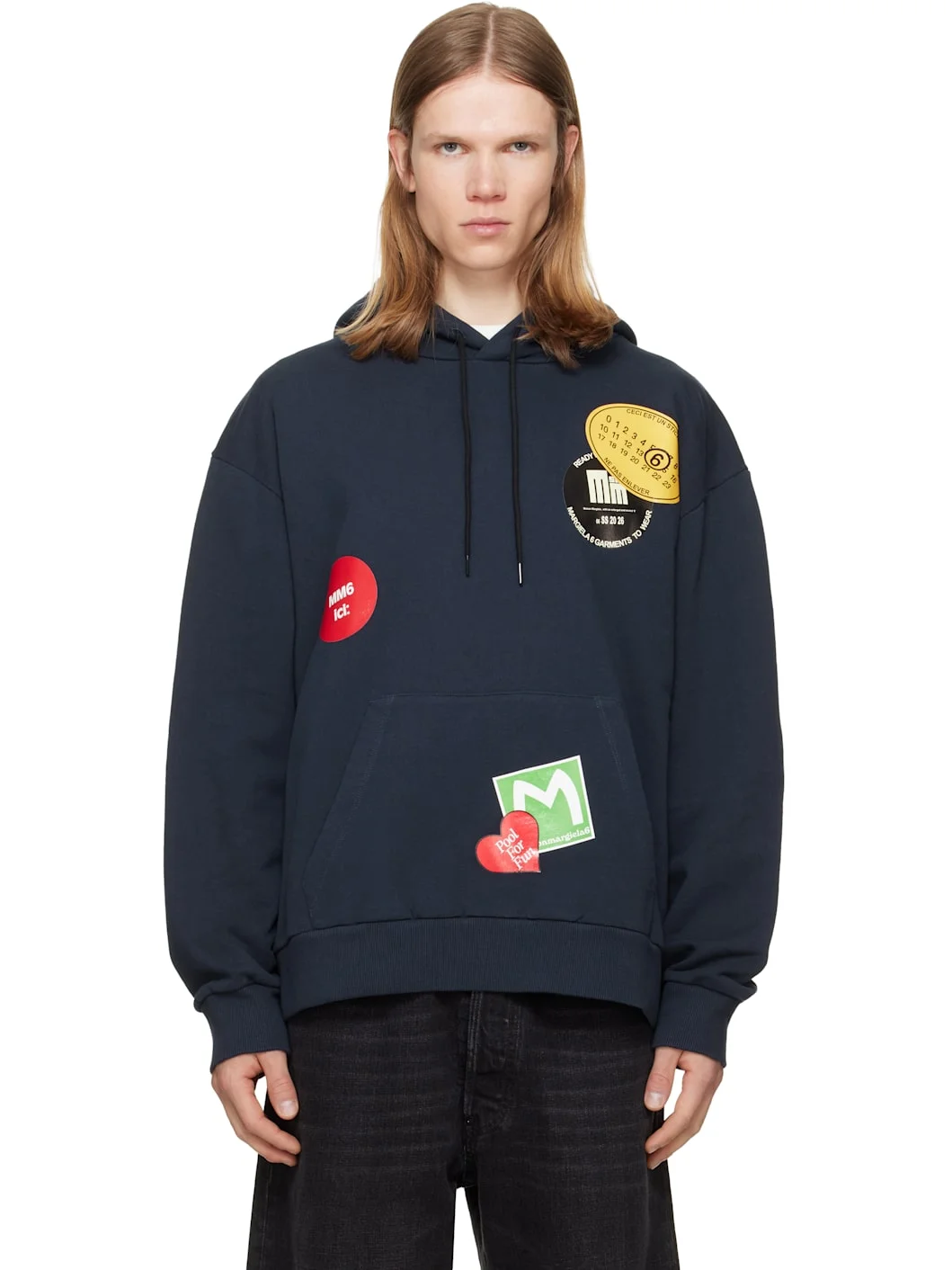 Navy Cotton Hoodie - 1