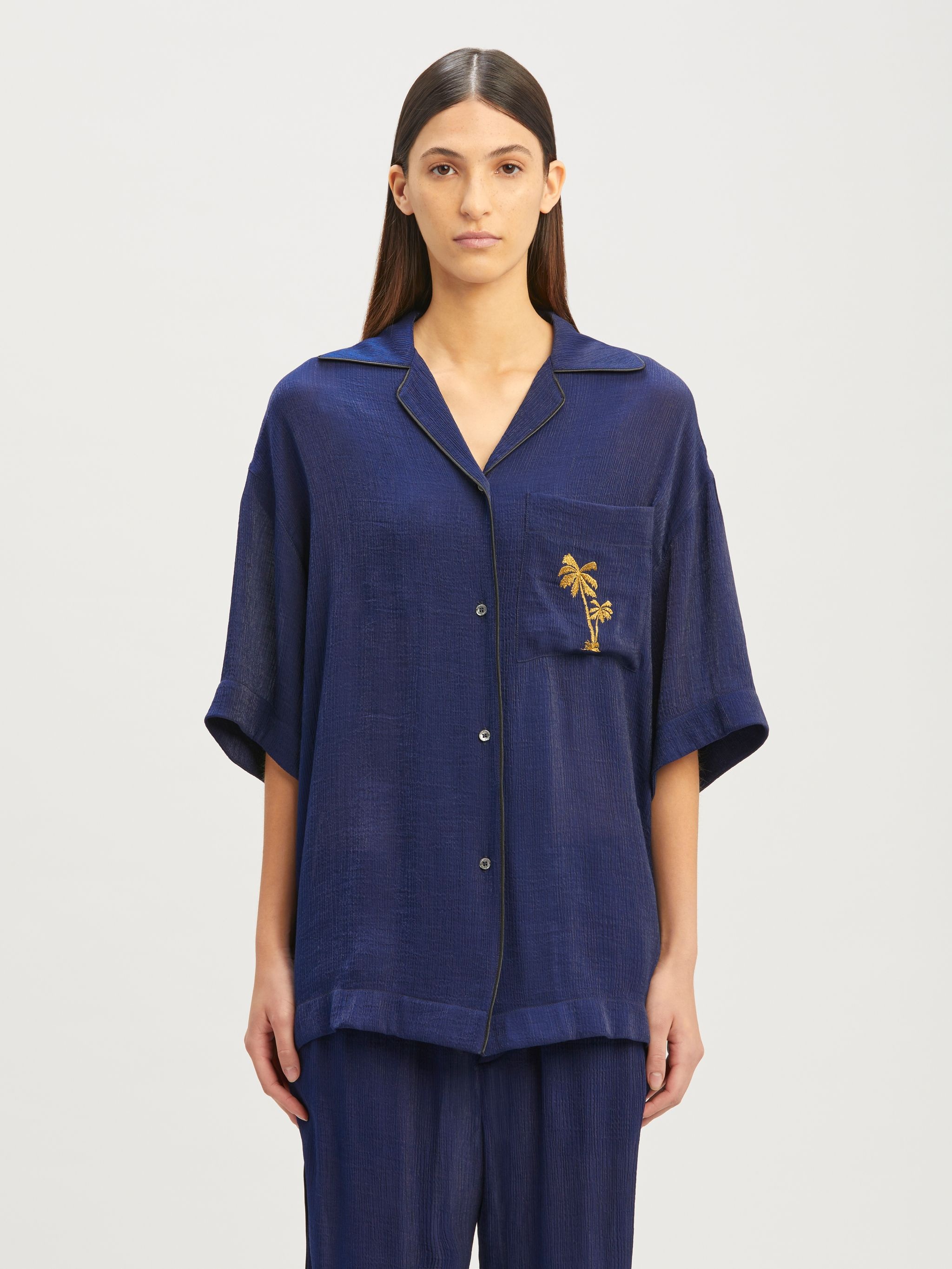 Soiree Pajama Bowling Shirt - 3