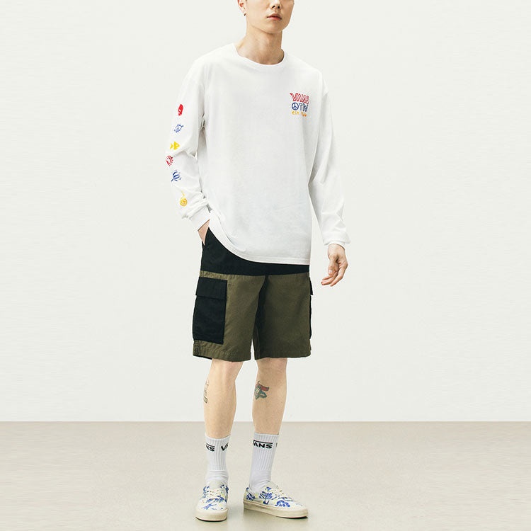 Vans Unisex Printing Round-neck Swea White VN0A5F3MWHT - 3