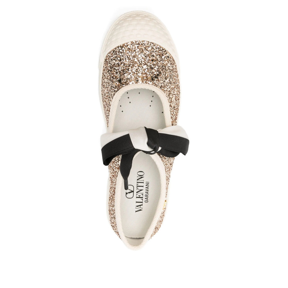 Valentino Garavani Gold Ballet Flats Women - 4