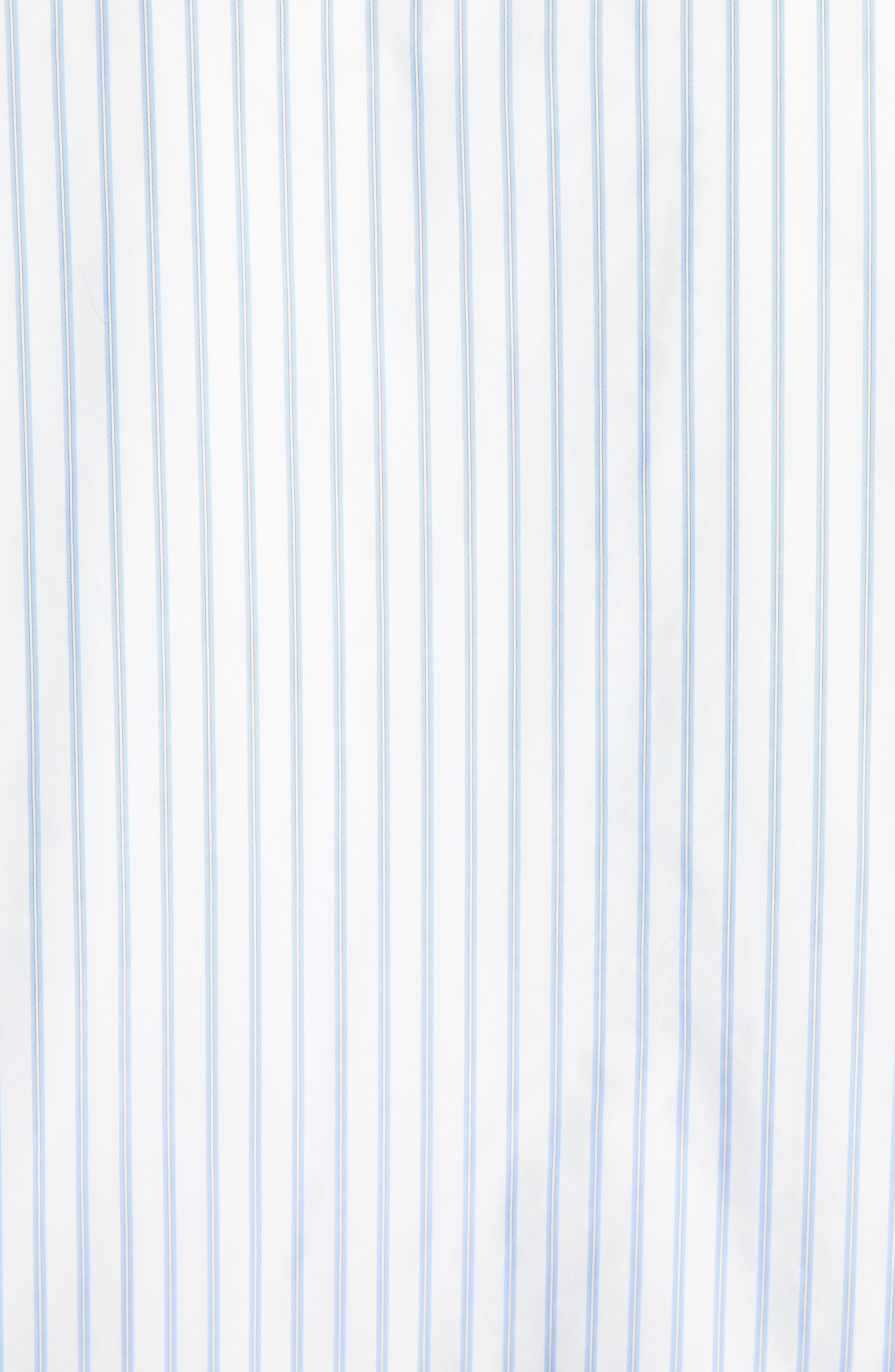 Moncler Stripe Nylon Zip-Up Shirt in Panna at Nordstrom - 6