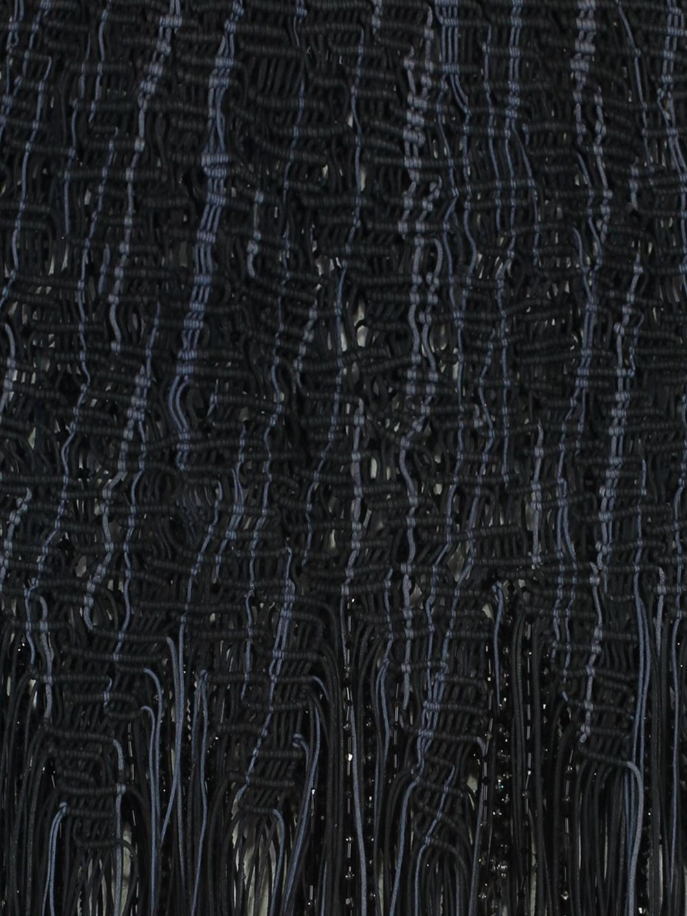 Element knitted fringe mini skirt - 2