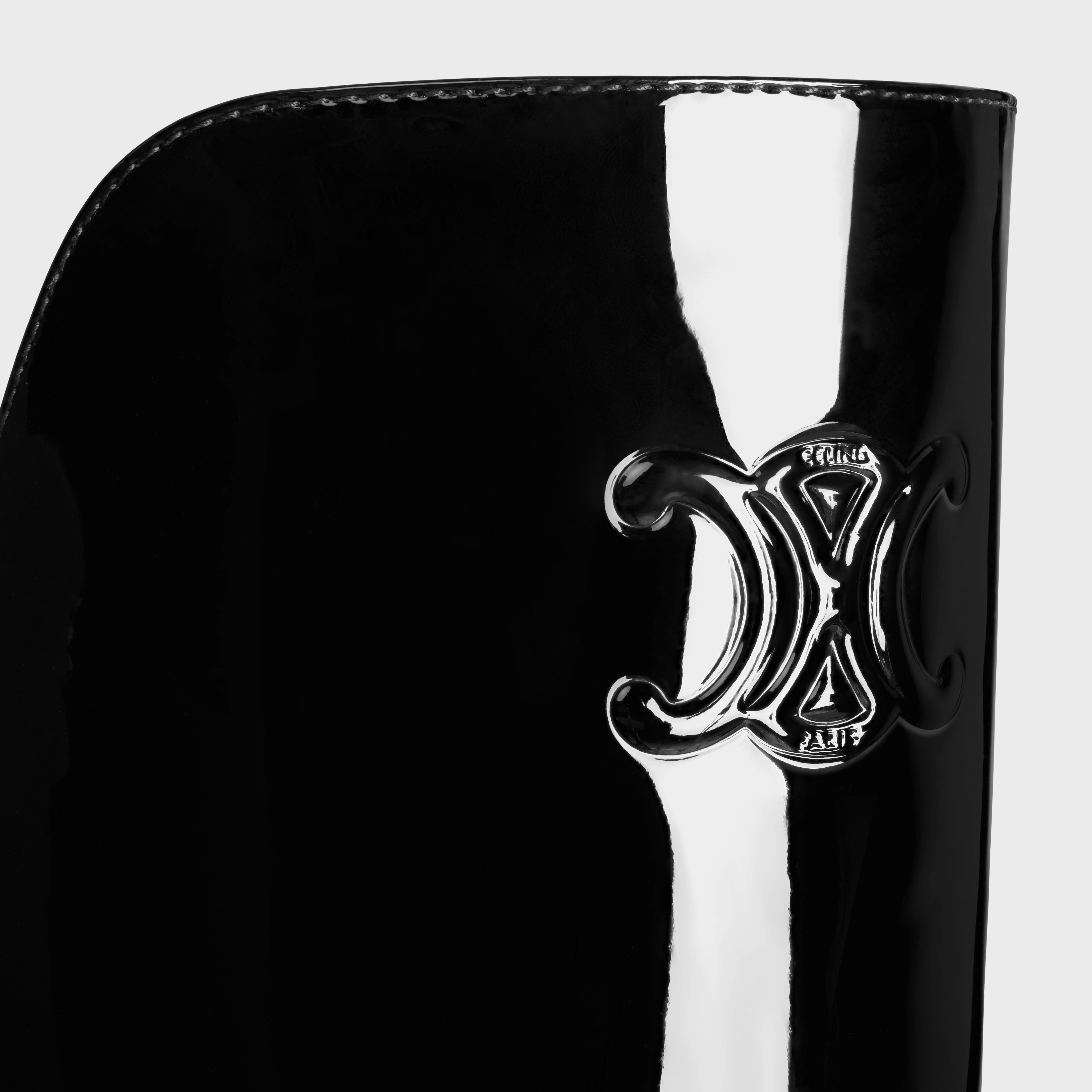 LES BOTTES CELINE TRIOMPHE UNDER THE KNEE BOOT in PATENT CALFSKIN - 5