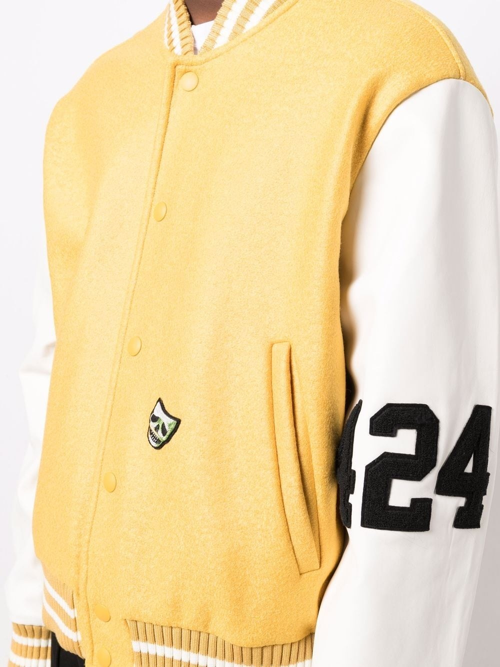 logo-detail bomber jacket - 5
