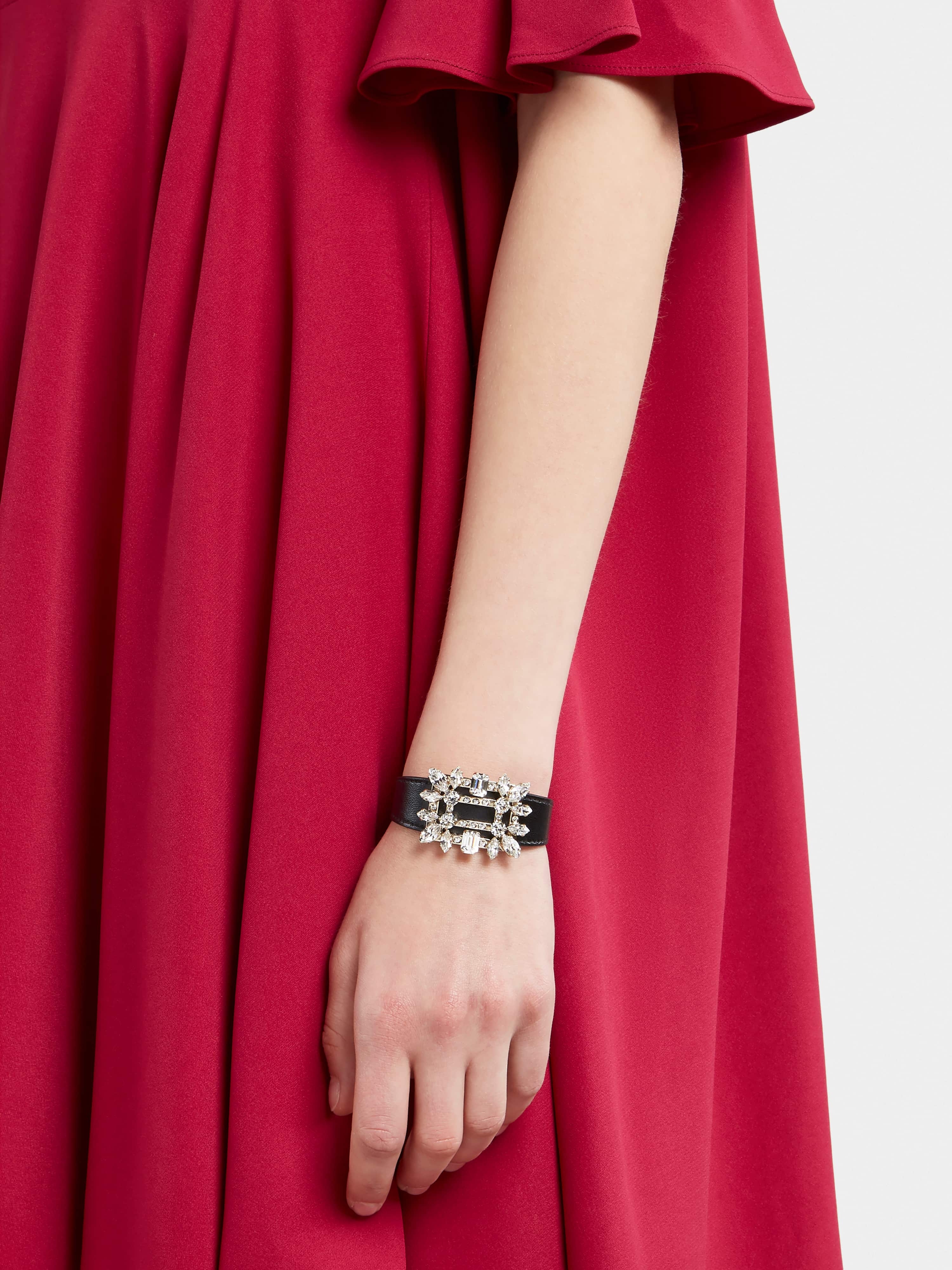 Broche Vivier Buckle Bracelet in Leather - 2