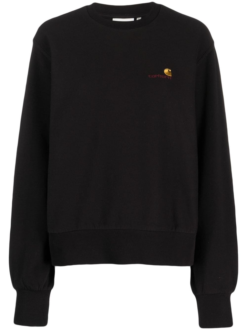 embroidered-logo jumper - 1