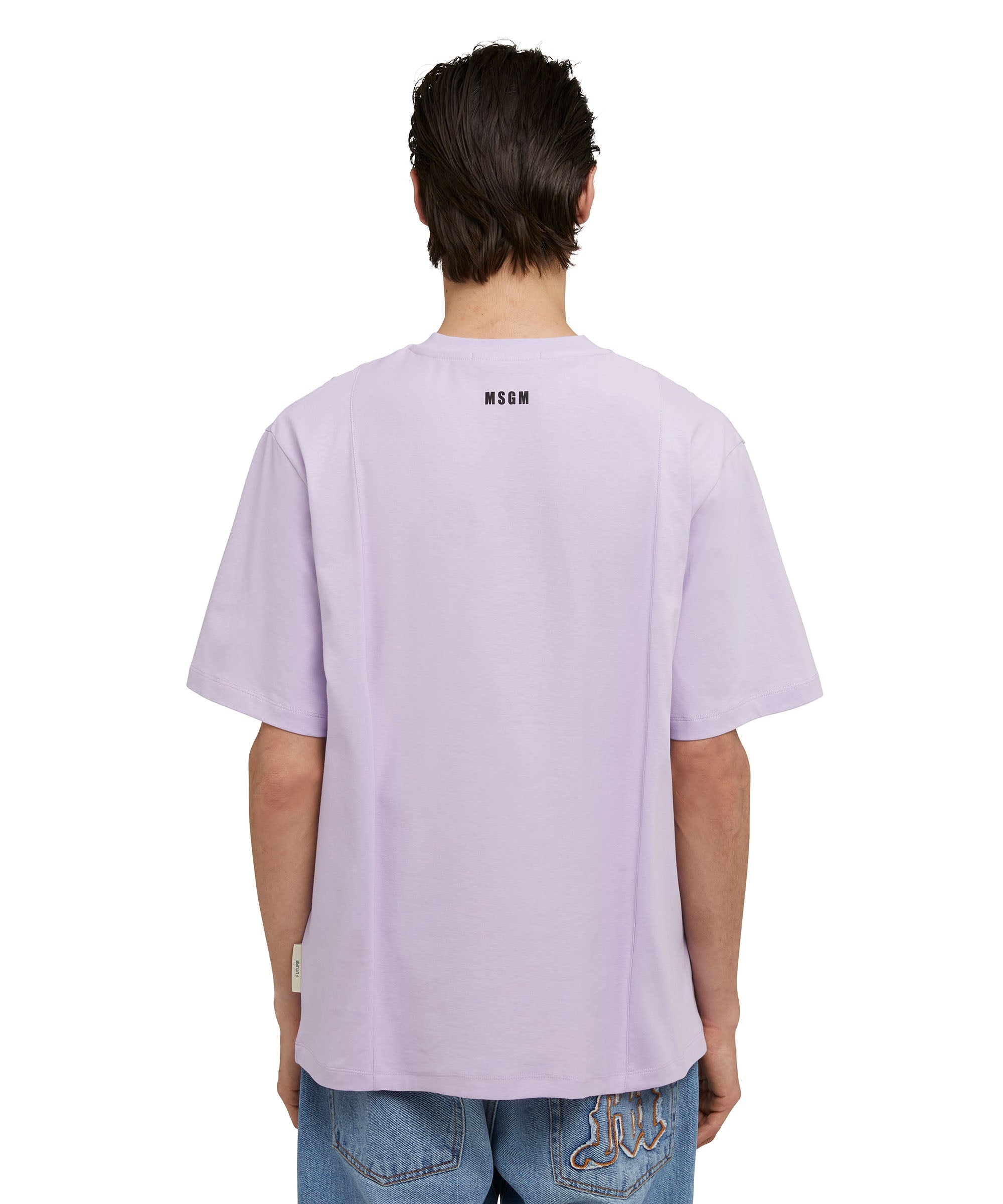 Organic cotton crewneck t-shirt from the MSGM Fantastic Green Capsule - 4