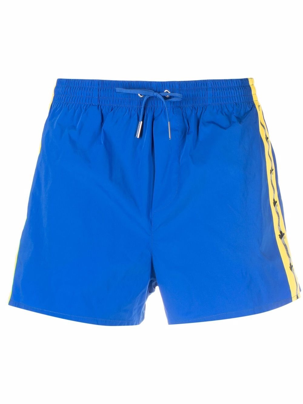 logo-tape detail swim shorts - 1