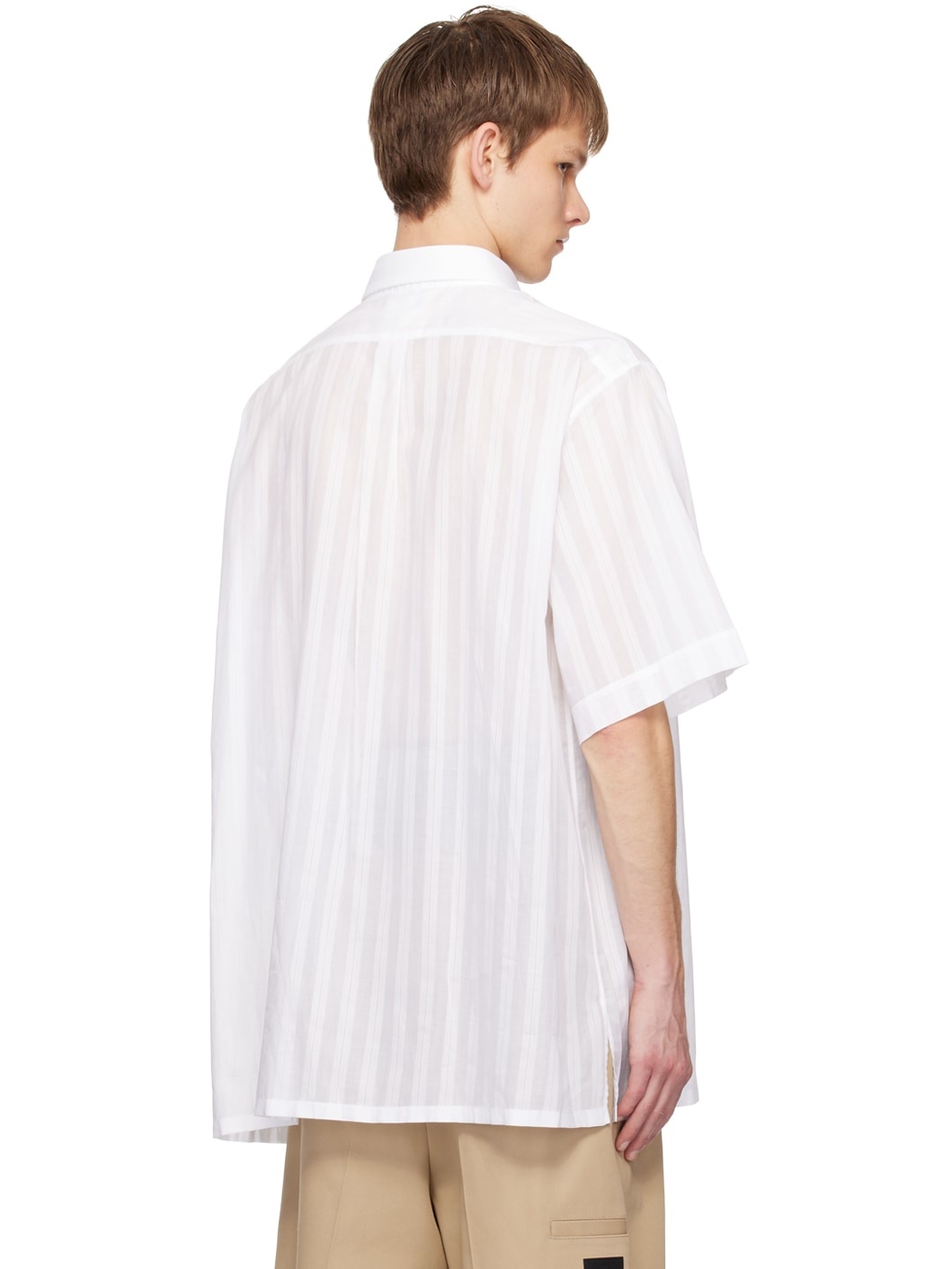 White Striped Shirt - 3