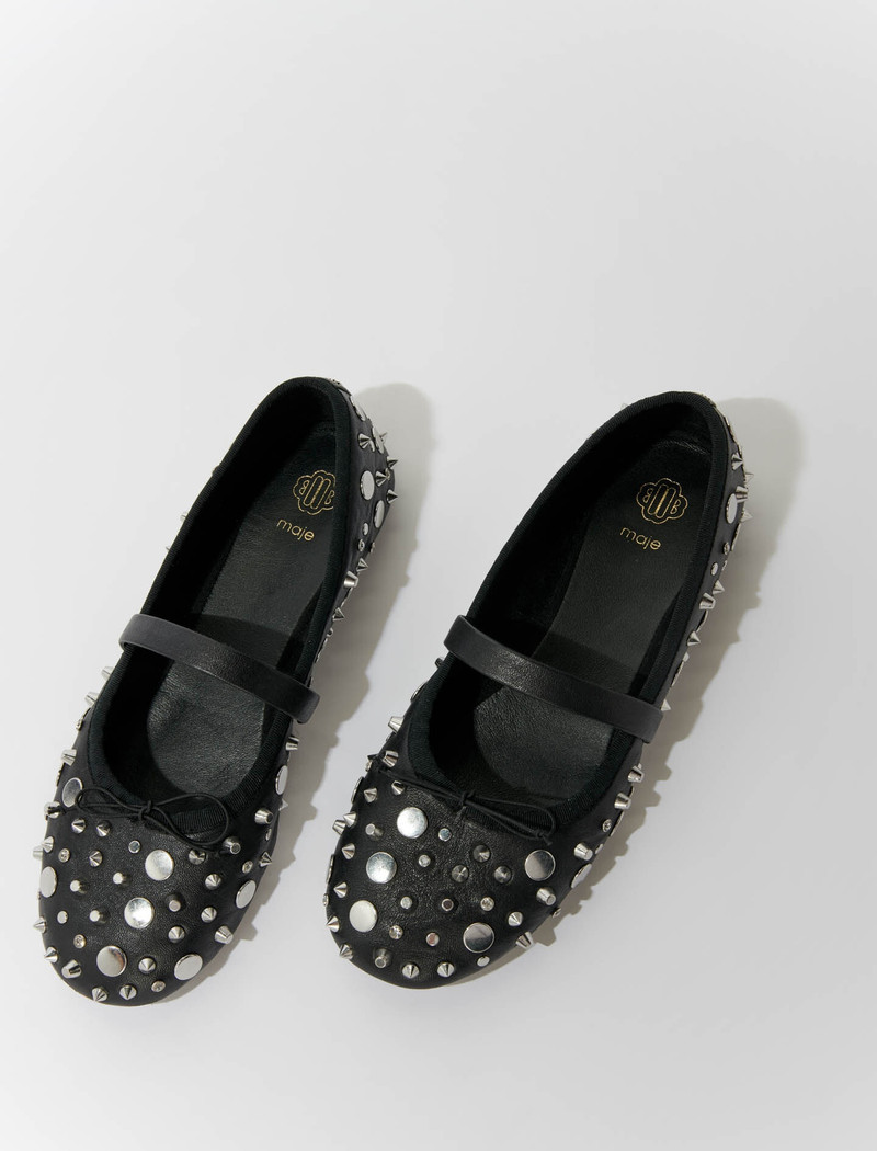 Studded ballet flats 3