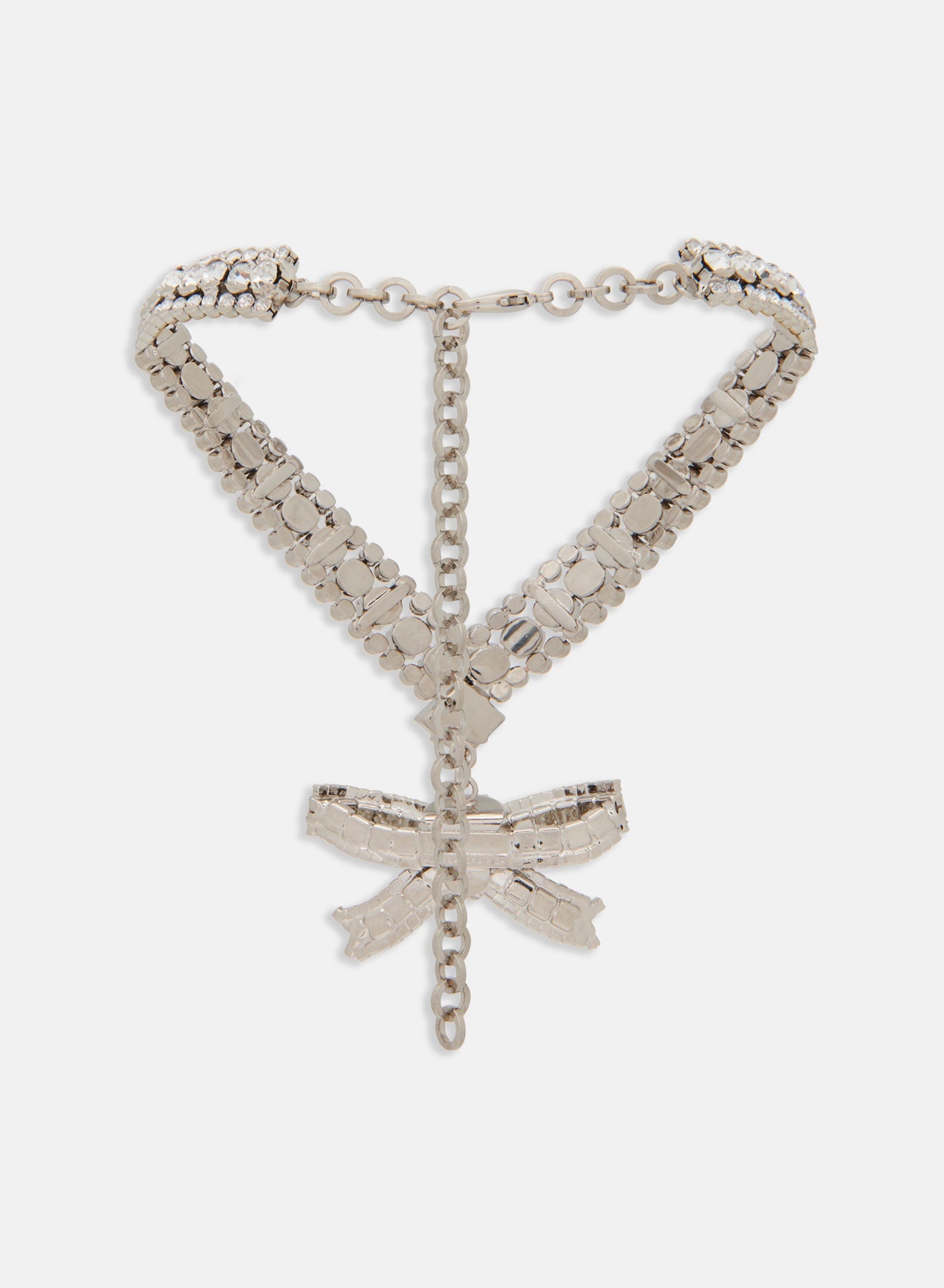 CRYSTAL NECKLACE WITH BOW - 2
