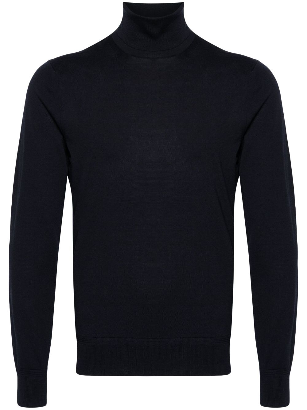 roll-neck fine-knit jumper - 1