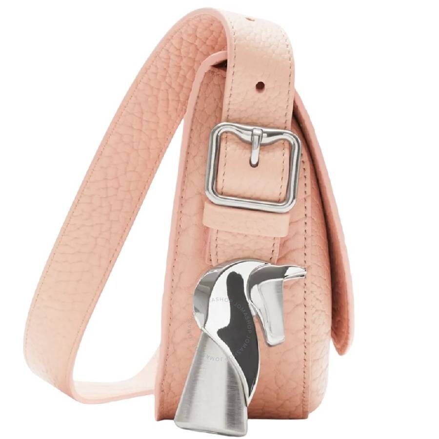 Burberry Chess Leather Satchel - Blush - 3