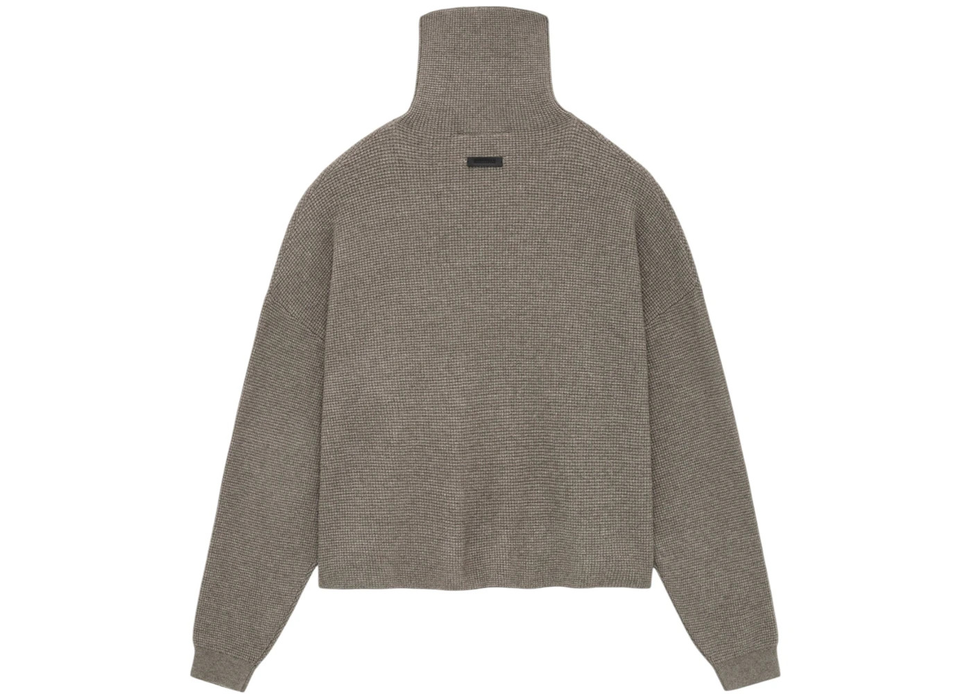Fear of God Essentials Women's Waffle Turtleneck Heather Gray - 2