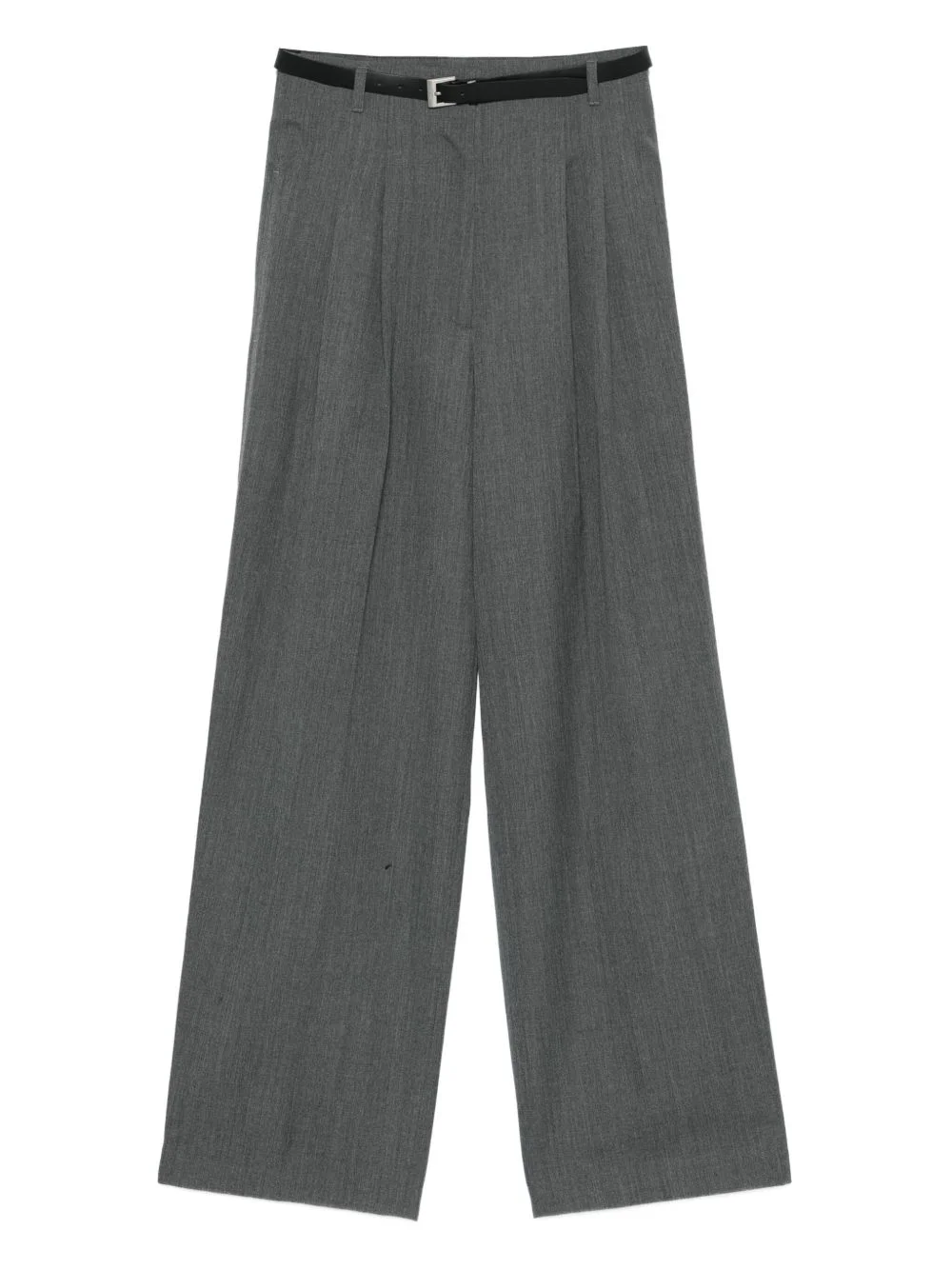 belted pleated trousers - 1