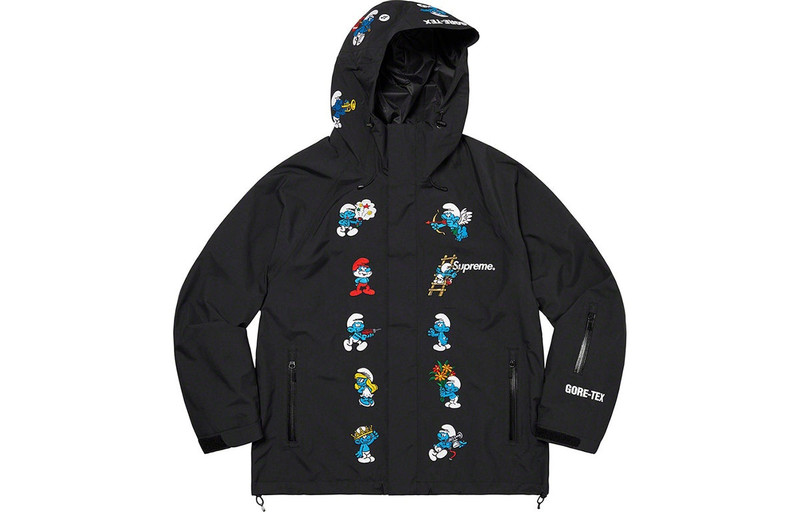 Supreme Supreme x Smurfs GORE-TEX Shell Jacket 'Black Blue White' SUP-FW20-015 outlook