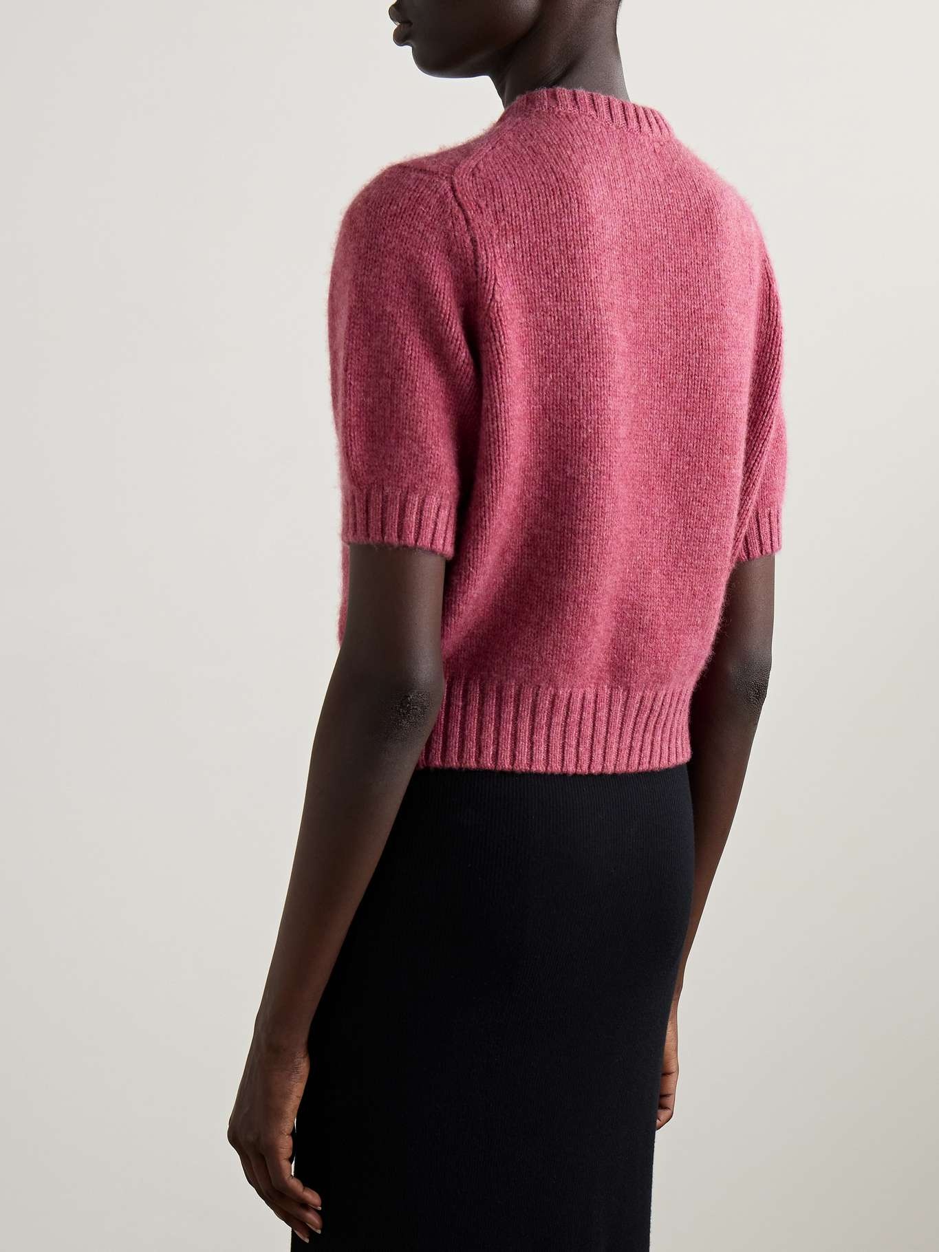 Nora cropped cashmere-blend cardigan - 3