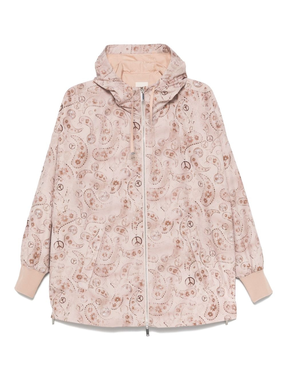 printed hooded jacket - 1