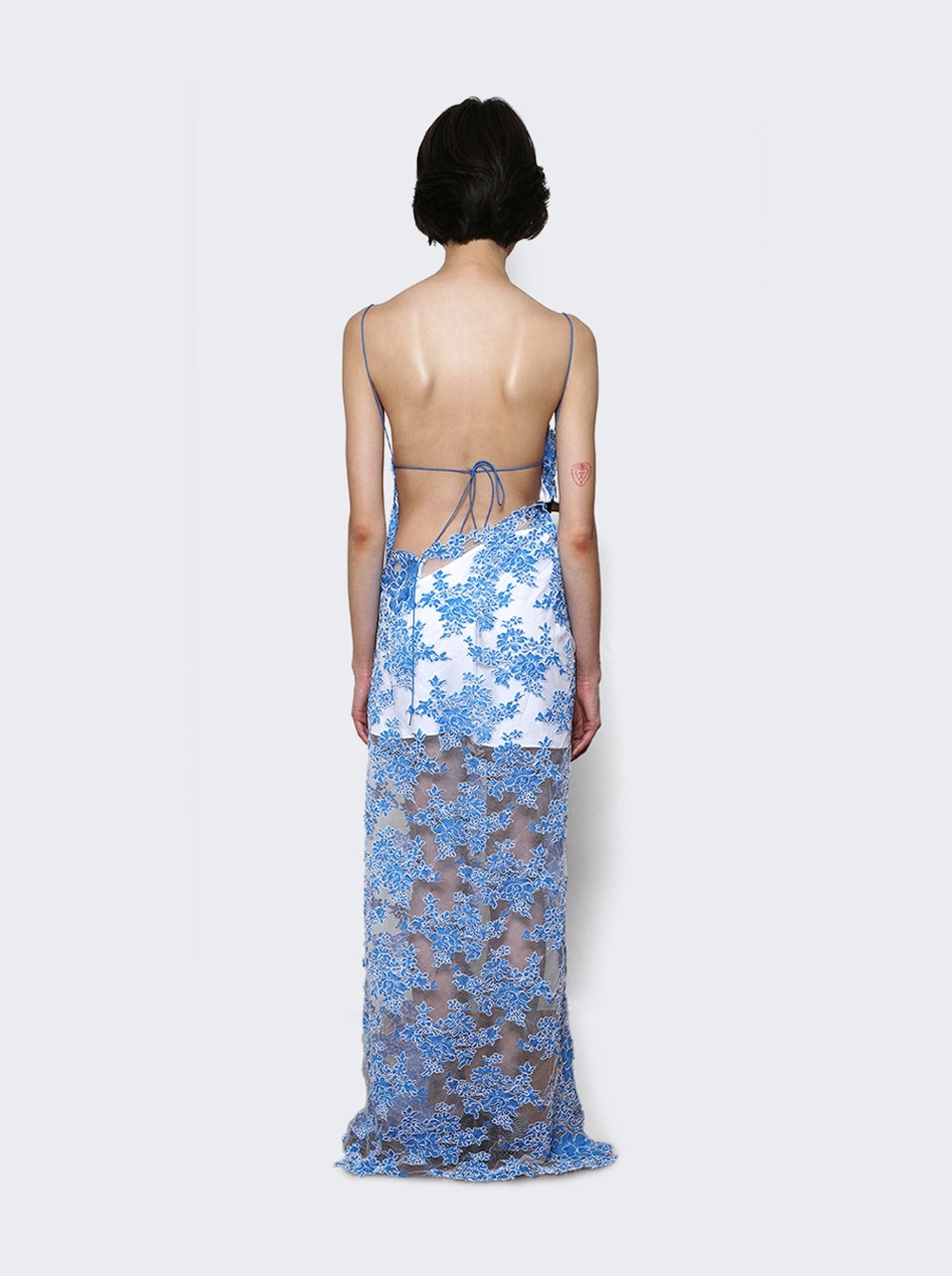 Floating Lace Cami Dress Boston Blue - 5