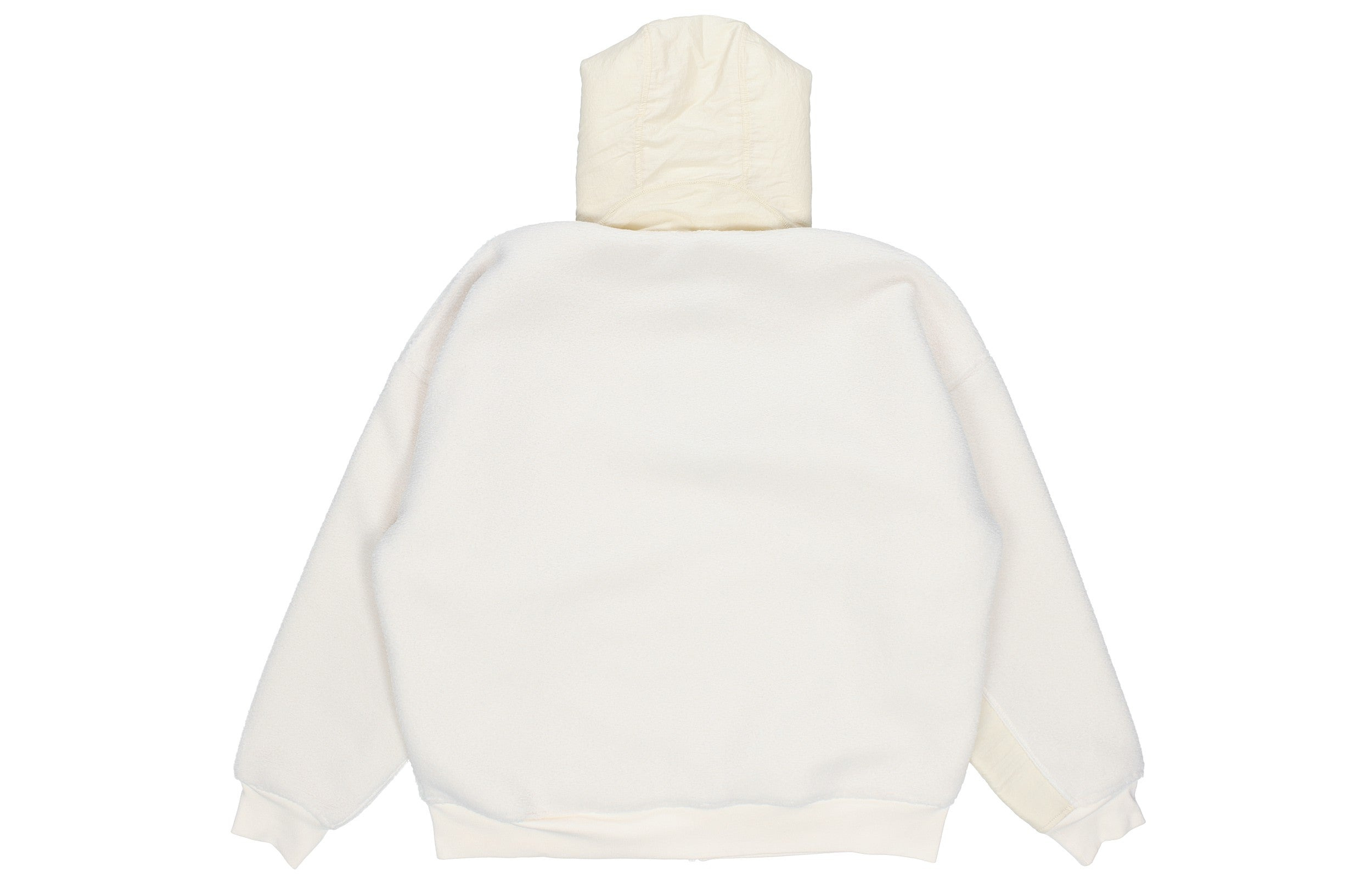 Men's Air Jordan Splicing Polar Fleece Hooded Jacket Light Ivory DQ0385-110 - 2