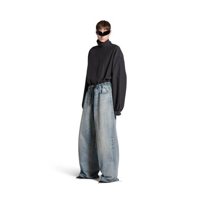 BALENCIAGA Oversized Baggy Pants in Light Blue outlook