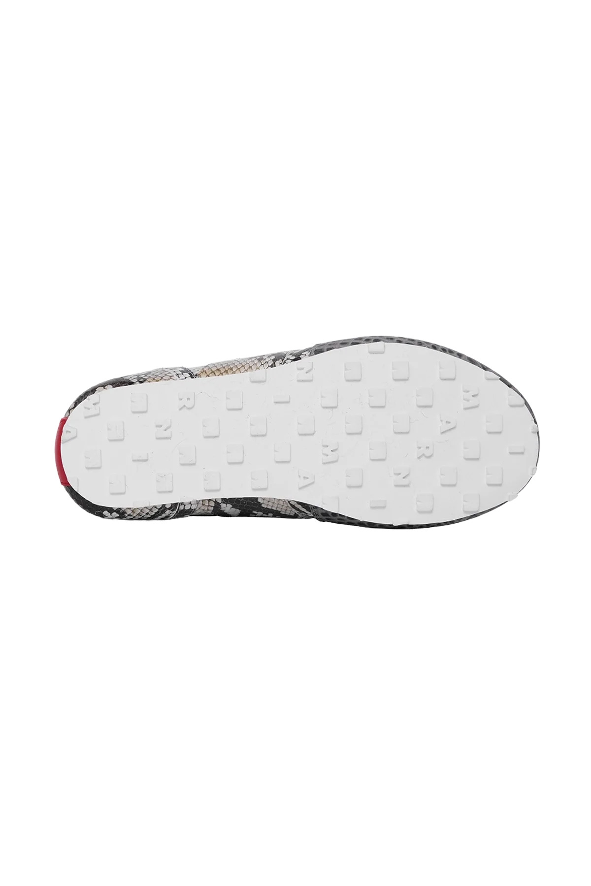 Marni Printed Python Sneakers Grey - 4