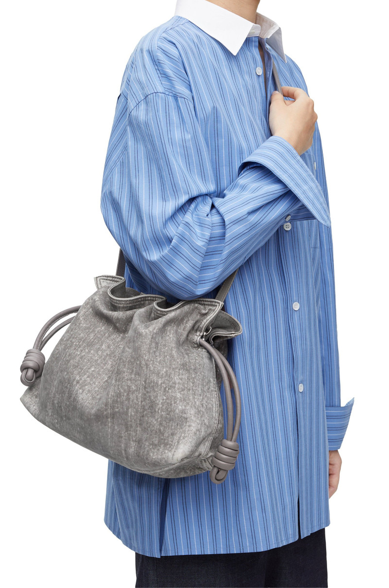 Flamenco clutch in denim 4