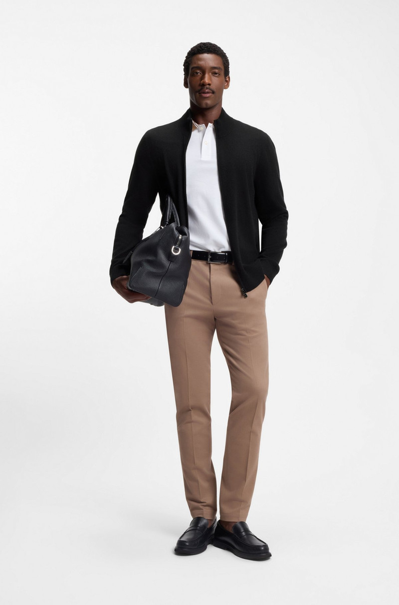 BOSS CASHMERE CARDIGAN WITH TWO-WAY ZIP outlook