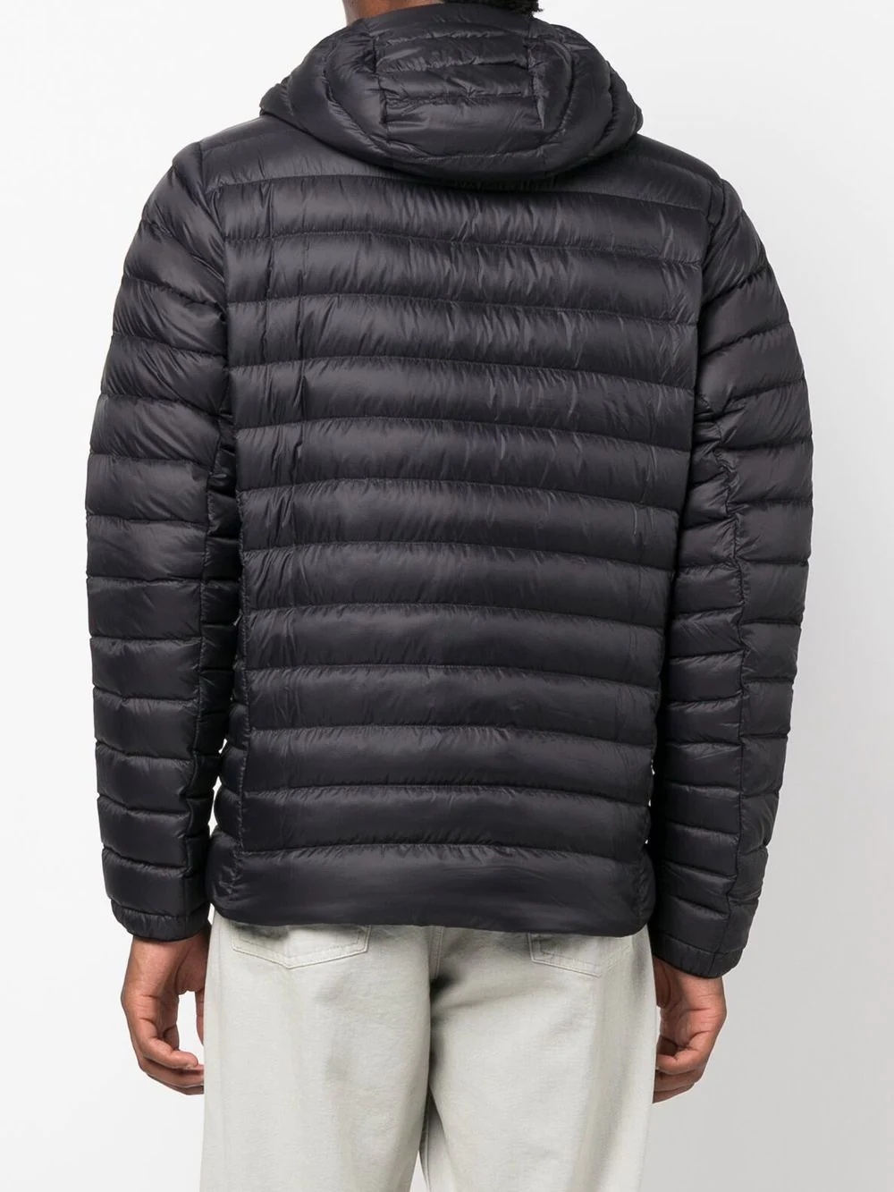 logo-patch padded down jacket - 4