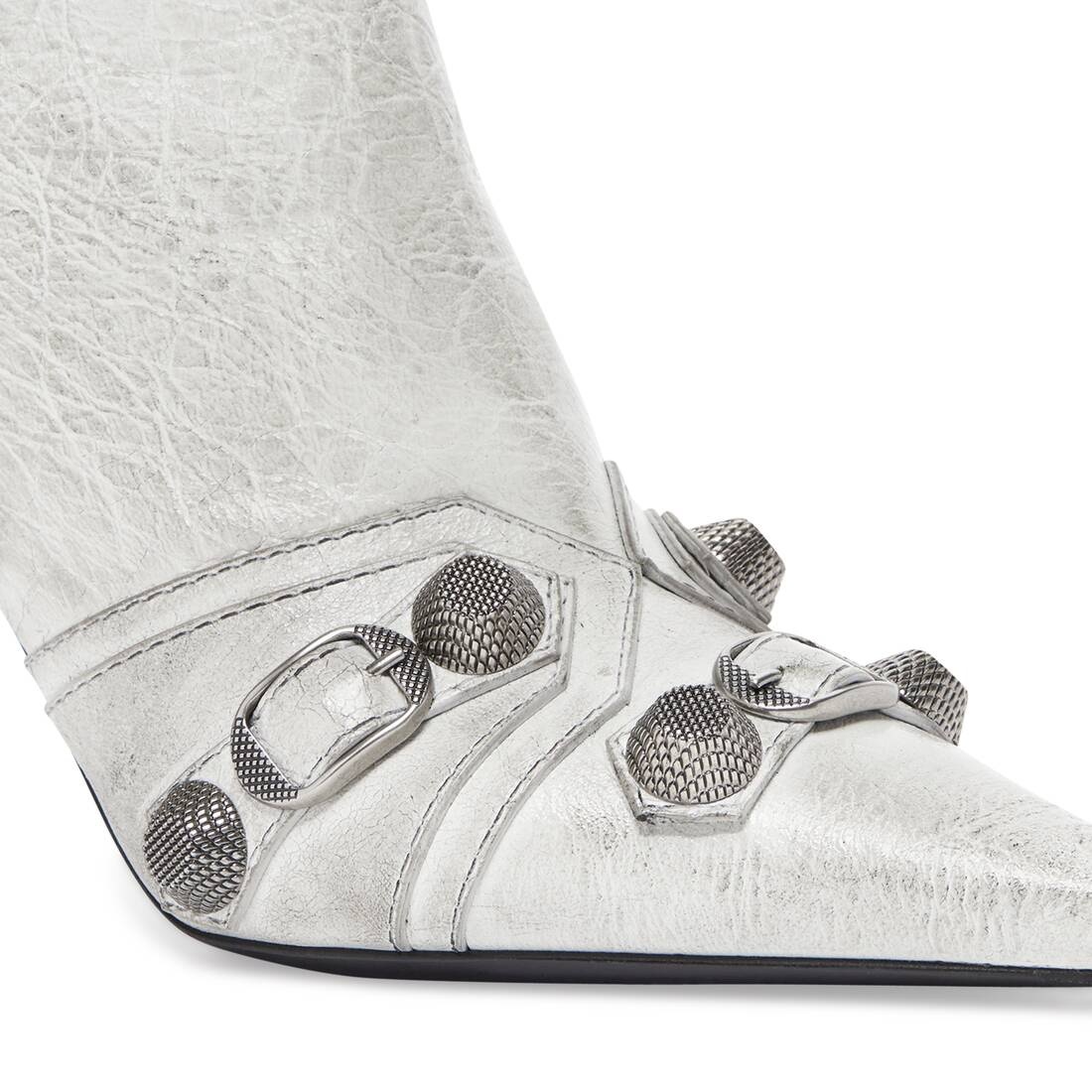 Women's Cagole 90mm Boot Dirty Effect in Optic White - 7