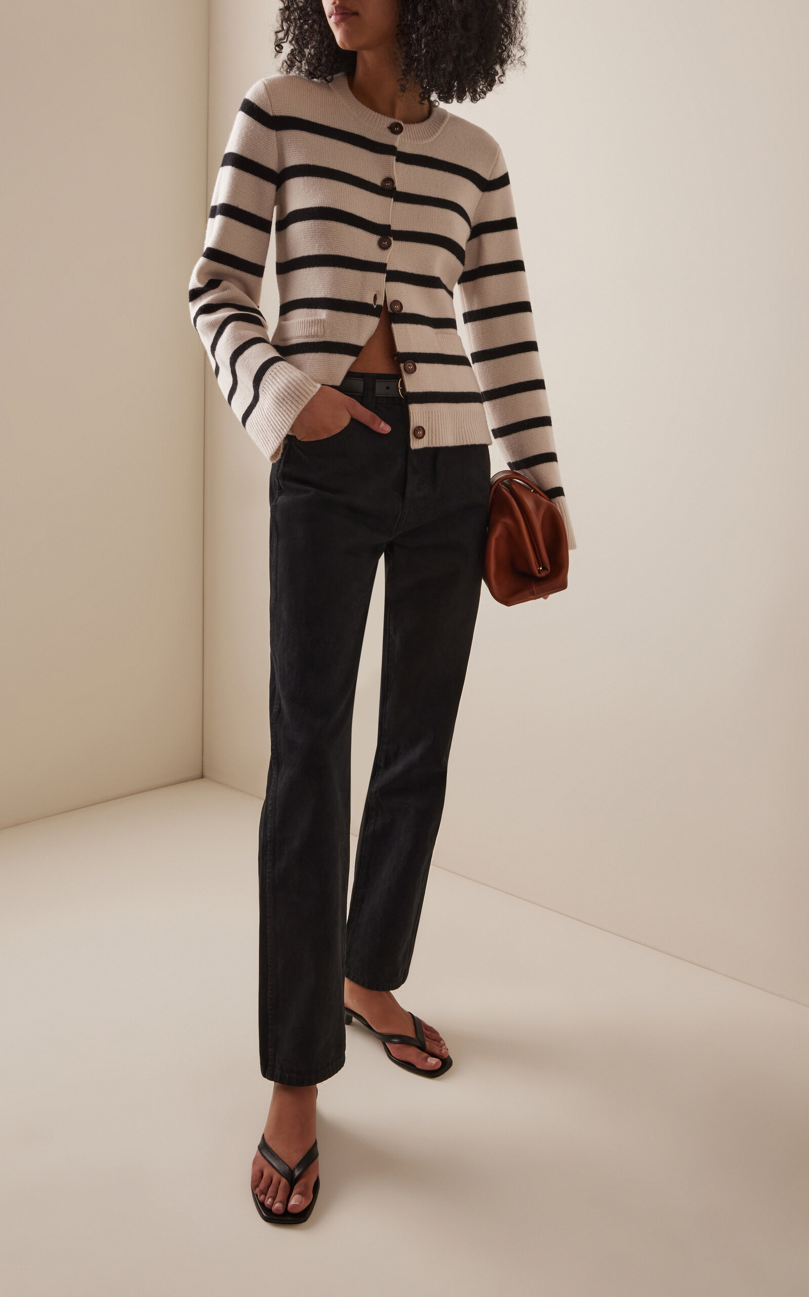 Cooper Wool-Cashmere Cardigan stripe - 2
