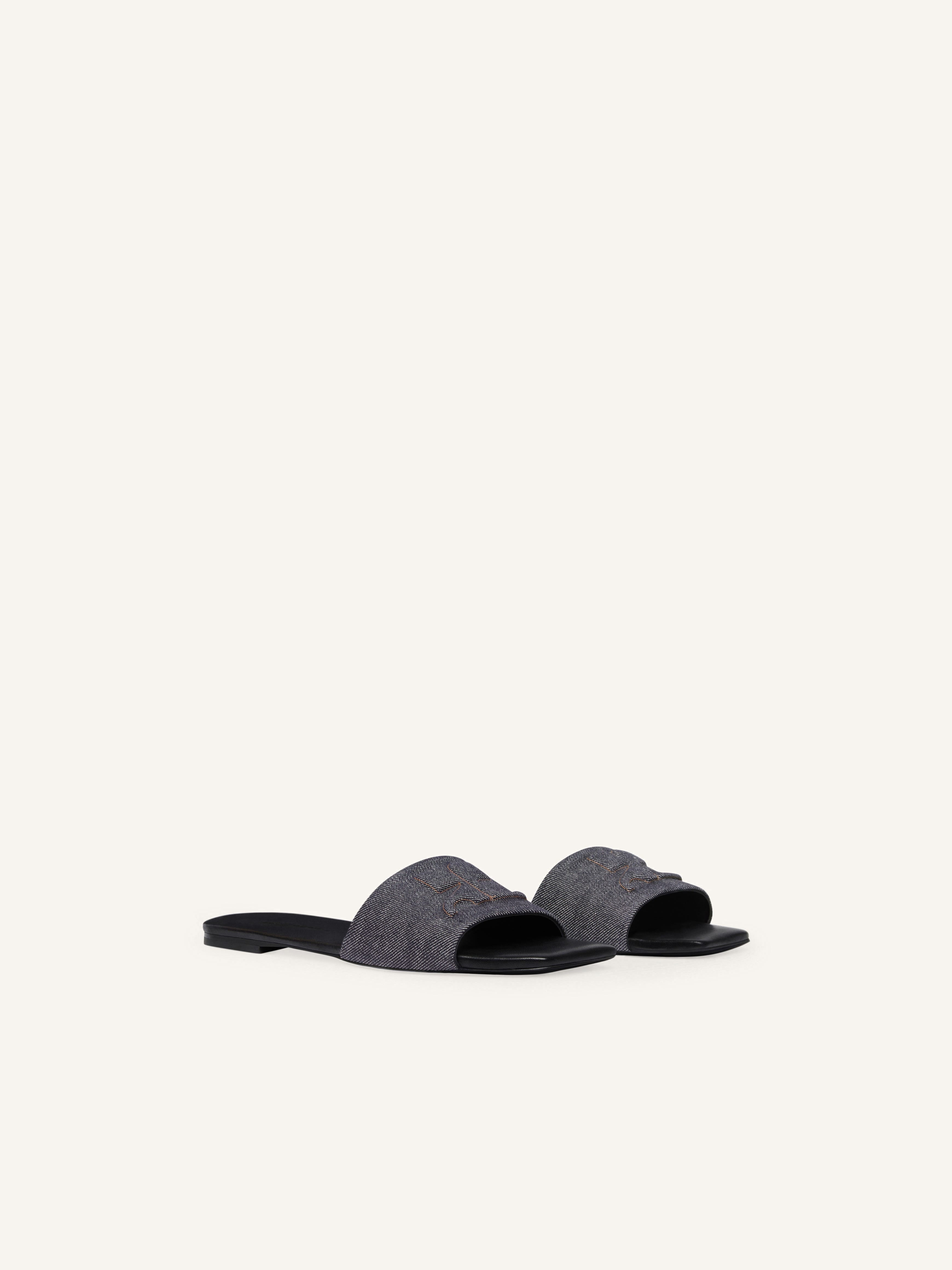 SHADOW DENIM MULES - 2