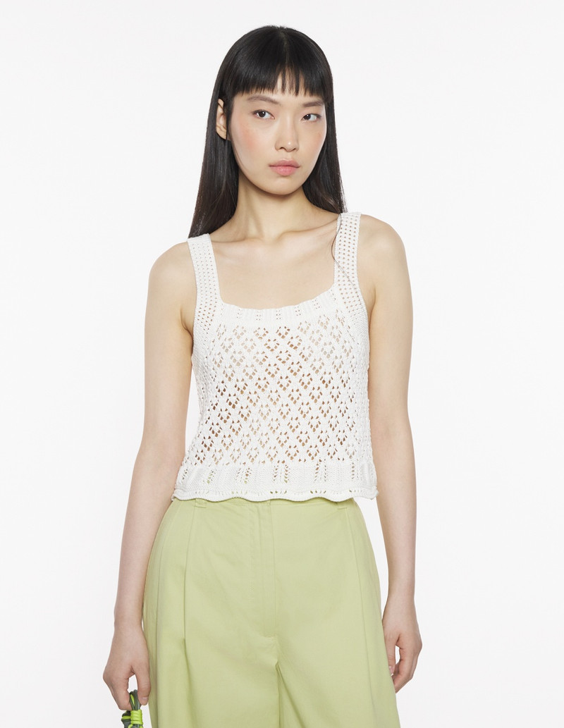 LACE KNIT CROP TOP 3